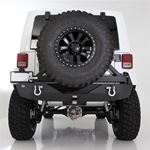 XRC Armor Rear Bumper with Hitch and Tire Carrier for Wrangler JK 2007-2018