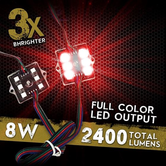 8 Module 48 LED RGB Color Wireless Exterior 4
