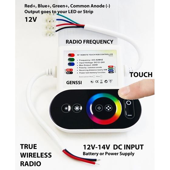 LED Strip RGB Controller RF Wireless Touch Color 2