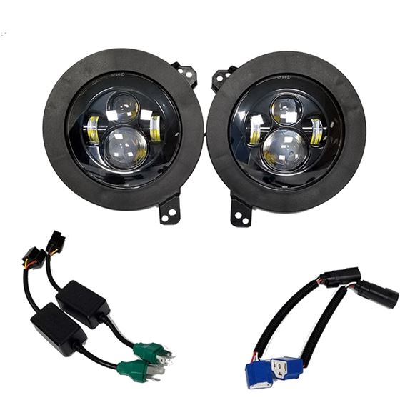 Projector Black LED Headlights for Wrangler JL  Gladiator 2018+
