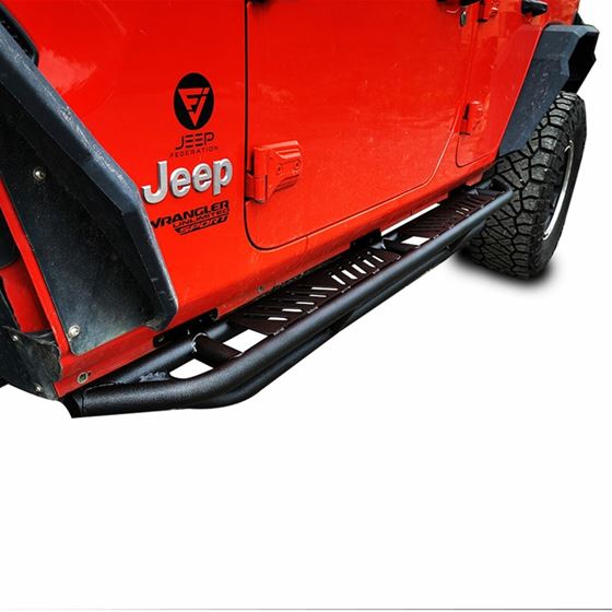 Running Boards Side Steps Rail Steps Rock Sliders for Jeep Wrangler JLU 4dr 2018 up Step Style