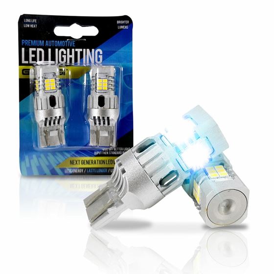 7440 7443 Yellow LED Bulb with Backup Reverse Light Error Free (2 Pack)