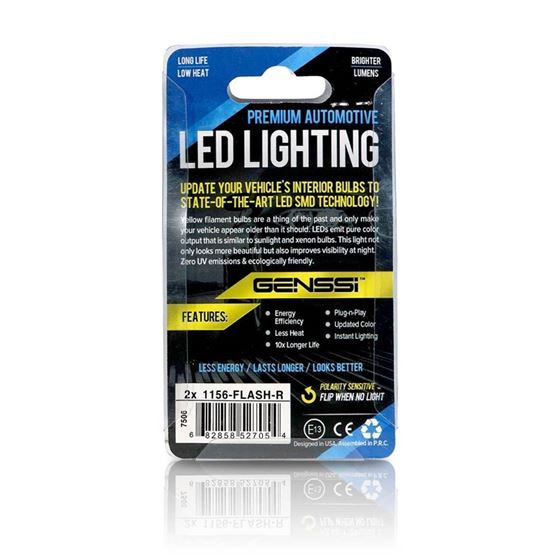 1156 LED Bulb with Brake Light Flasher Flashing 4