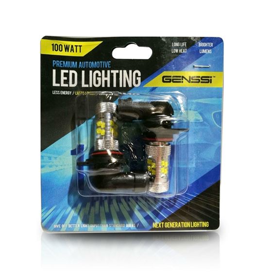 9012 HIR2 100W LED Headlight Lamp Bulbs (2 Pack)