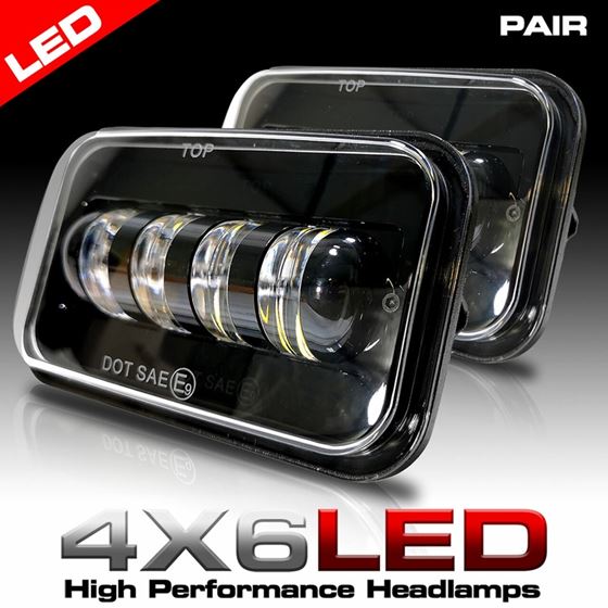 H4701 H4703 Sealed Beam LED Replacement Headlights (2 Pack)2