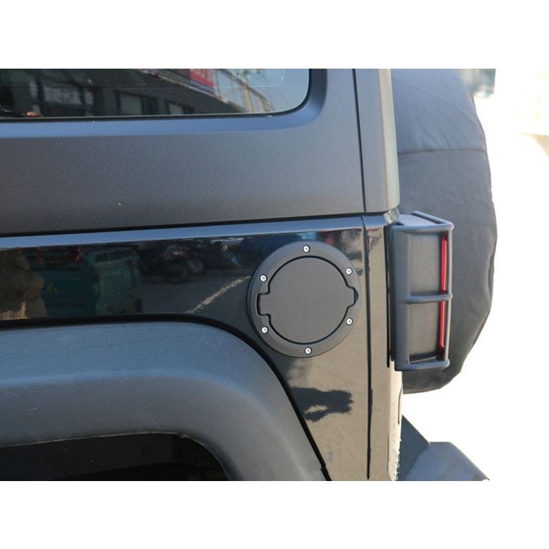 OEM Black Aluminum Fuel Door Cap for Jeep Wrangler