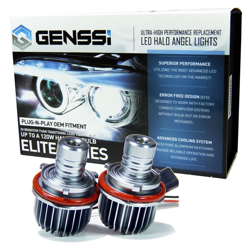 GENSSI Elite Halo Angel Eyes Bulbs For BMW Headlights (E39 E53 E60 E64 E65  E87 W/Xenon Headlights)