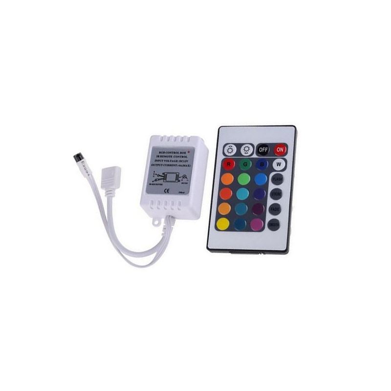 LED Strip RGB Controller IR 24 Key Thin Remote