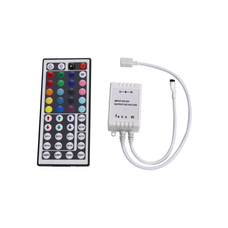 LED Strip RGB Controller IR 44 Key Thin Remote