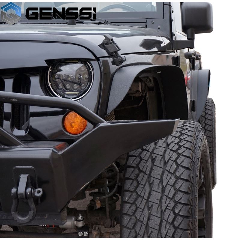 GENSSI Steel Fender Flare Set For Jeep Wrangler JK | GENSSI LED